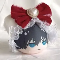 ヘッドドレス おまんじゅう ちびぐるみ ブルーロック 猫耳クリスマスハートパール