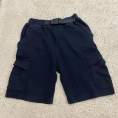 COMME CA ISM　ブラックカーゴパンツ　110