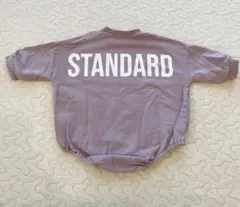 STANDARD ロゴ ロンパース くすみパープル