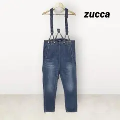 ズッカ　zucca サスペンダー付き　デニムパンツ　S 日本製のサムネイル