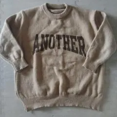 sakishima ANOTHERロゴ ニットセーター