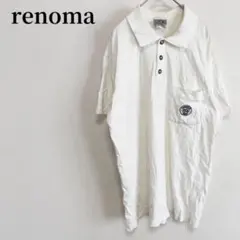 renoma レノマ ポロシャツ ホワイト カジュアル ゴルフ スポーツのサムネイル