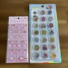 正規品★おはじきシール★タイルシール サンリオ 日焼けキティ 2種セット