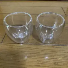 ダブルウォールグラス　お猪口　2個セット