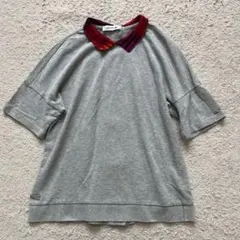 ラコステ　半袖ポロシャツ　バックボタン　バイカラー