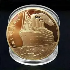 タイタニック 記念 コイン ゴールド メダル 雑貨 ゴルフ マーカー 