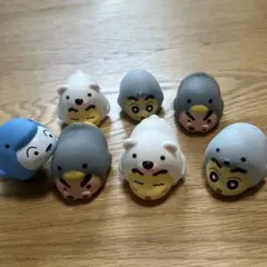 クレヨンしんちゃん 動物着ぐるみ マスコット 7種セット　すき家のサムネイル
