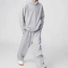 ユニクロC ユニクロシー UNIQLO:C スウェットワイドパンツ グレー S