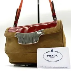 【入手困難】PRADA　プラダ　ショルダーバッグ　スエード　アクセサリーポーチ