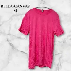定番人気✨️BELLA+CANVAS【M】ピンク 半袖Tシャツ メンズ 差し色