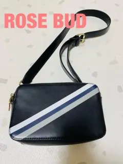 【最終値下】ROSE BUD ローズバッド ショルダーバッグ ブラック 収納力◎のサムネイル