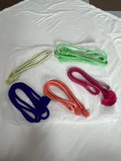 美品　帯締め5本セット／多色房付きデザイン