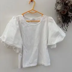 tiny manon パフスリーブ Tシャツ ホワイト 140のサムネイル