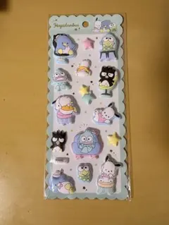 サンリオ　はぴだんぶい　シール　ぷっくり