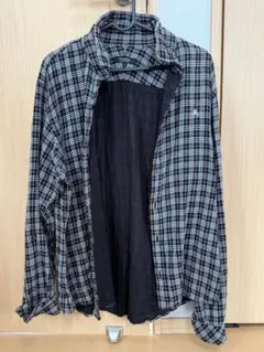 BURBERRY BLACK LABEL（長袖シャツ） Lサイズ 黒白チェック