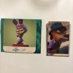 ズートピア2 オーマイカフェ特典　コースター&カードセット