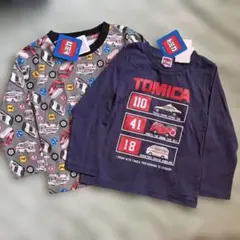 TOMICA 長袖Tシャツ 2枚セット 100cm