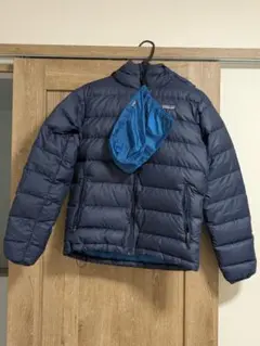 patagonia ハイロフト ダウンセーター フーディ ネイビー　XSサイズ