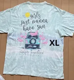 Simply Southern Tシャツ フラミンゴ柄