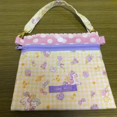 5点目100円♡新作♡新品♡ハンドメイド♡夢かわ♡持ち手付きポーチ