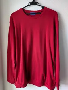 Spinner Baitミニ裏毛 サイドポケットクルー 赤 44サイズ