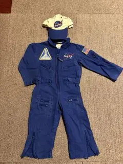 80sビンテージUSA製【NASA・ジャンプスーツ・つなぎ】水色 80sビンテージUSA製【NASA・ジャンプスーツ・つなぎ】水色