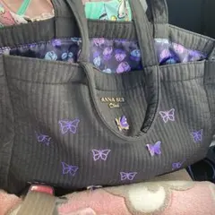 ANNA SUI 蝶刺繍 トートバッグ
