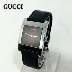 稼働】 GUCCI 7700L シェリーライン文字盤 スクエア 腕時計 - メルカリ