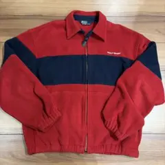 【希少 90s】ポロスポーツ ラルフローレン フリースジャケット バイカラー L