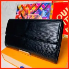 【セール中！】ルイヴィトン エピ ポルトフォイユサラ 長財布 ブラック ノワール