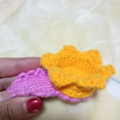 かぎ針編み 王冠デザイン ヘアゴム