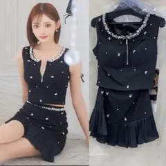 M 3868 AnアンディキャバドレスローブドフルールAngelRキャバドレス