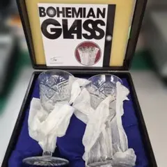BOHEMIAN GLASS グラス 2客セット