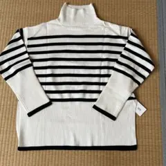 新品未使用ur's ストライプ タートルネックセーター