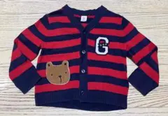 gap baby ベアーワッペンガーディガン