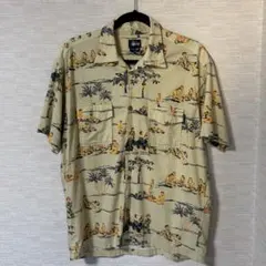 レア 紺タグ 90s old stussy アロハシャツ