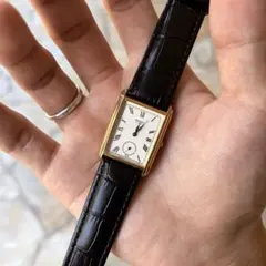 90s Vintage SEIKO 腕時計 タンク ローマン文字盤 薄型タンク - メルカリ