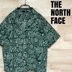 ✨THE NORTH FACE アロハシャツ NR22330 グリーン M ✨のサムネイル