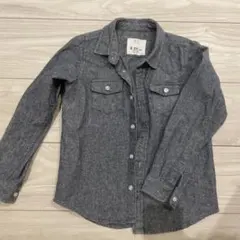 キッズ 男の子 グレー シャツ アウター 120cm