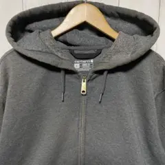 カーハート 無地 フル ジップ フーディー スウェット パーカー L