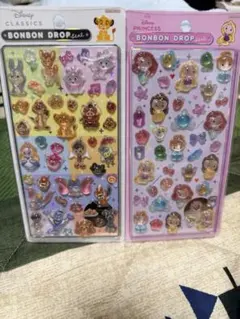 【新品未使用】ディズニークラシックス＆プリンセス ボンボンドロップシールセット