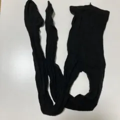 レディースMサイズ　模様ありのタイツ　新品未使用　ブラックタイツ