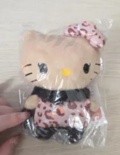 日焼けキティ ハローキティ レオパード ピンク 黒ギャル ぬいぐるみ 신품