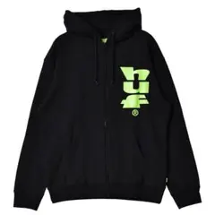 HUF ブラック ジップアップパーカー Lサイズ