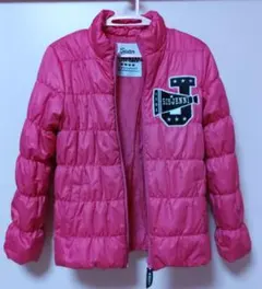シスタージェニィ　150　中綿ダウンジャケット　ピンク　フード無し　通学登校に
