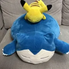 ポケモン　一番くじ　B賞　カビゴン&ピカチュウぬいぐるみのサムネイル