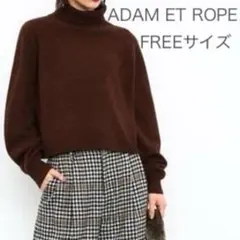ADAM ET ROPEウールクロップドタートルニットプルオーバー