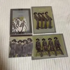 ミニクリアファイルA、B、ましかくメモ、フレークシール4点セット