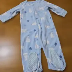 シロクマ　フリース　ロンパース　60㎝