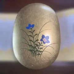 楊枝入れ 桔梗 金沢箔 つまようじ入れ